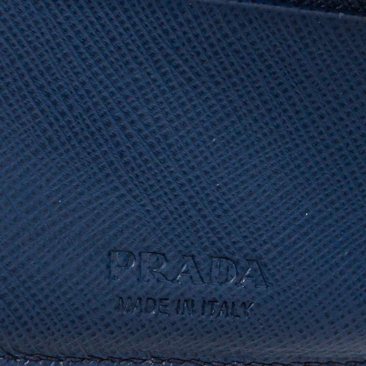 Pre Owned Prada Black Saffiano Leather Bifold Wallet