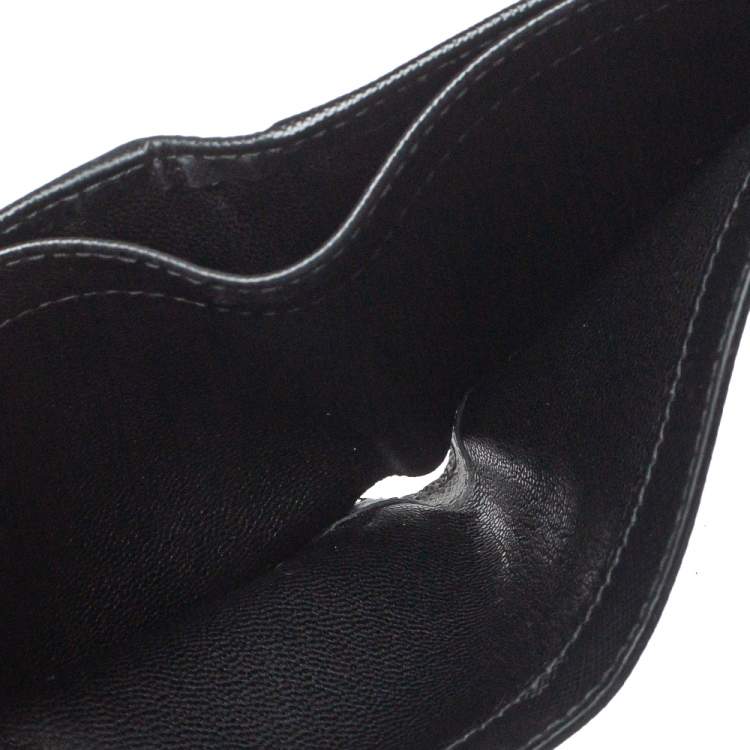 Pre Owned Prada Black Saffiano Leather Bifold Wallet