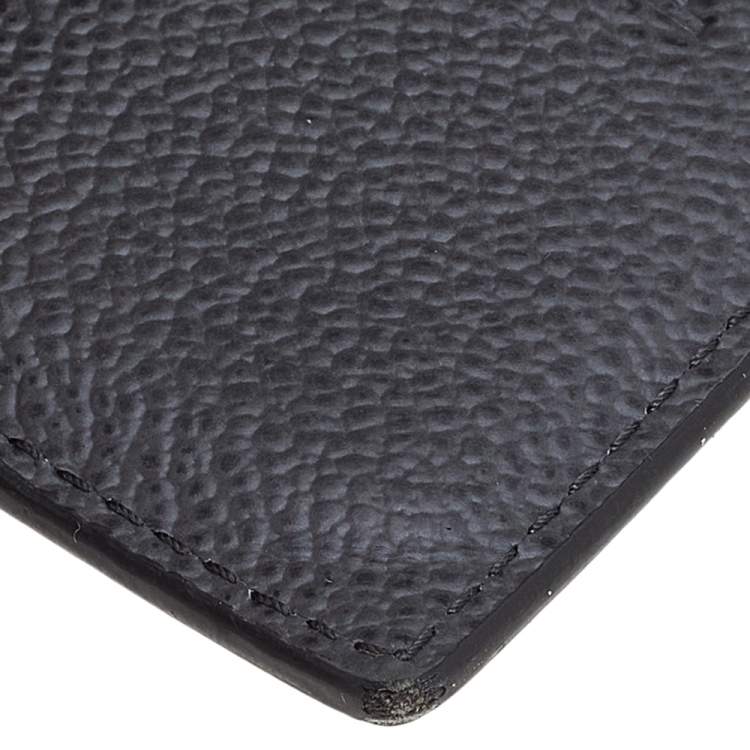 Pre Owned Prada Grey Vitello Grain Leather Bifold Wallet
