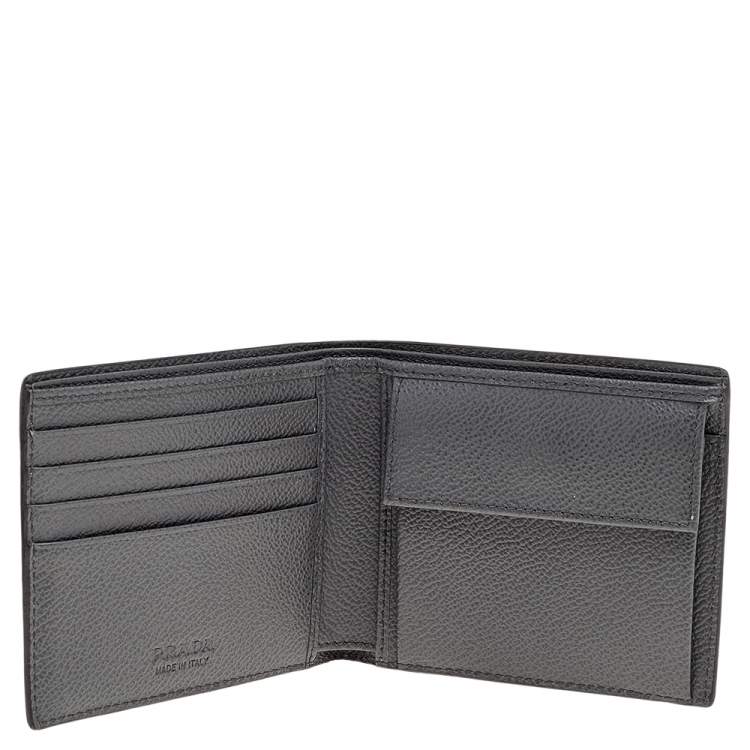 Vitello grain 2025 prada wallet