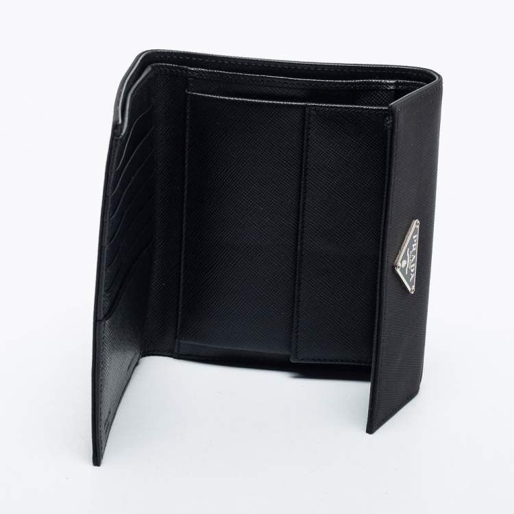 Prada Black Tessuto Nylon Trifold Wallet Prada | TLC