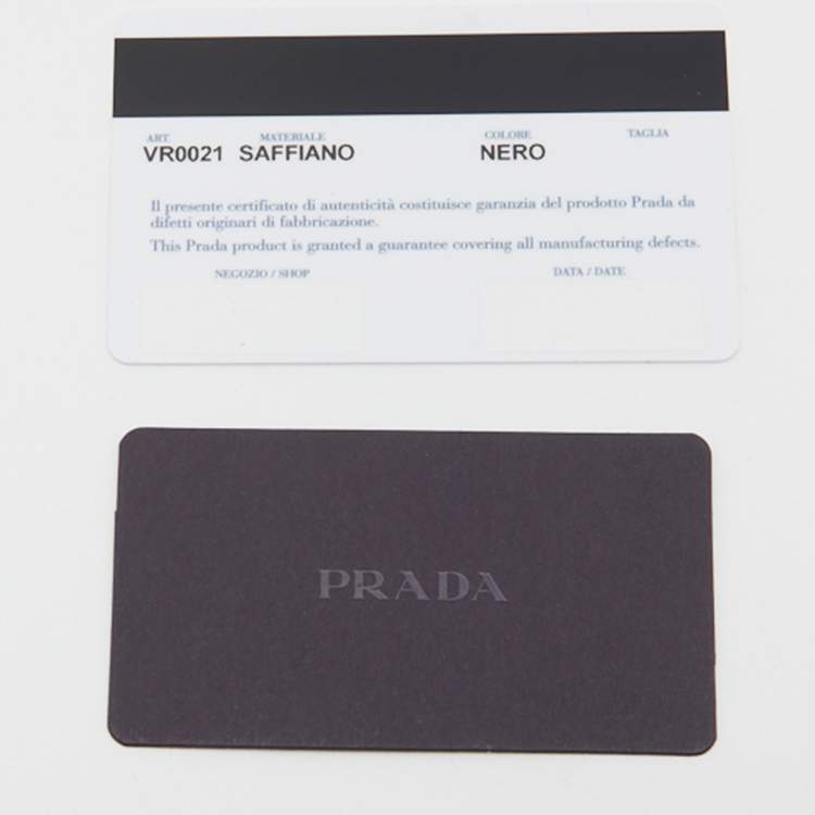 Pre Owned Prada Black Leather Business Briefcase