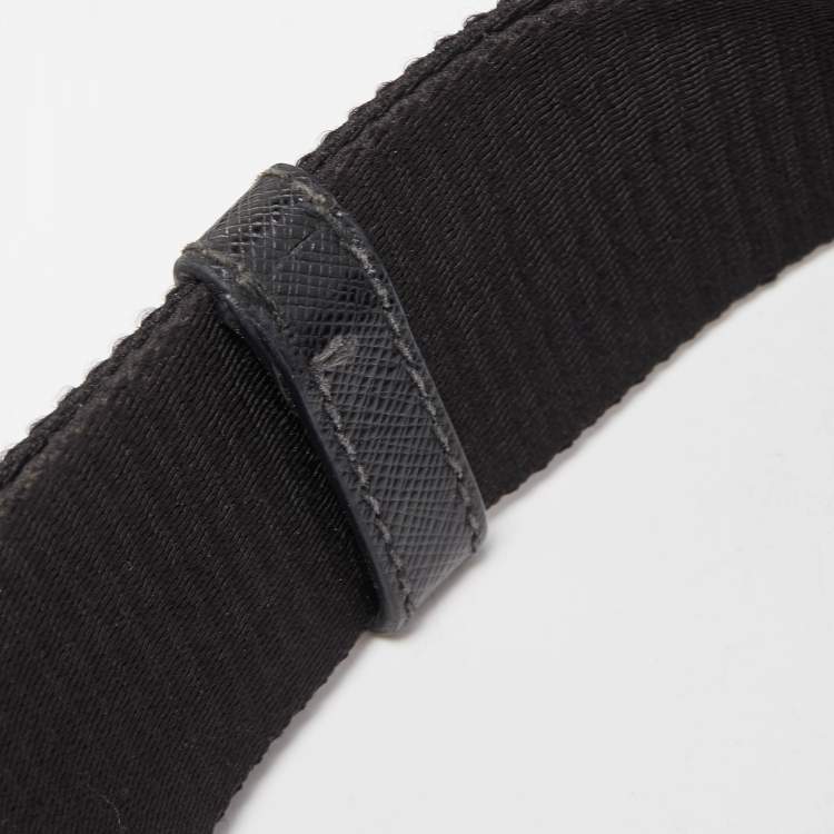 Pre Owned Prada Grey/Black Nylon Crossbody Bag