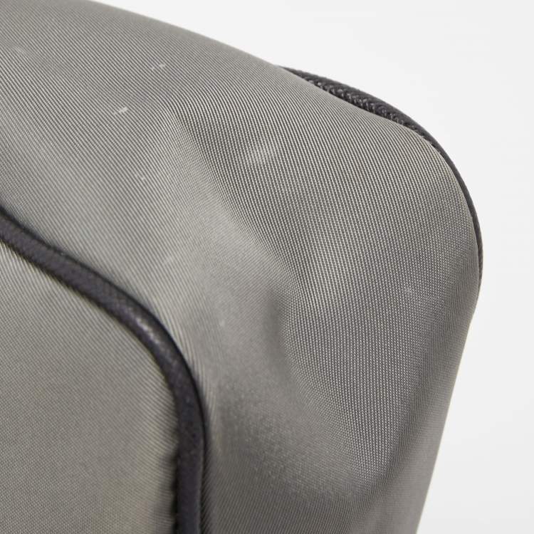 Pre Owned Prada Grey/Black Nylon Crossbody Bag