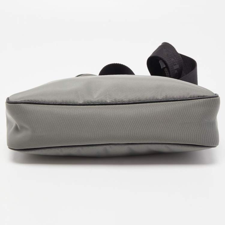 Pre Owned Prada Grey/Black Nylon Crossbody Bag