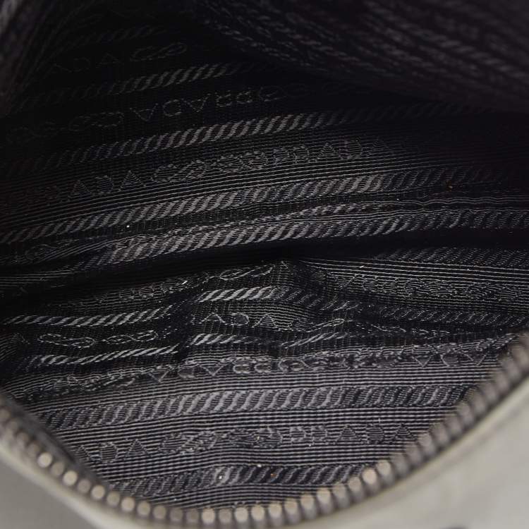 Pre Owned Prada Grey/Black Nylon Crossbody Bag