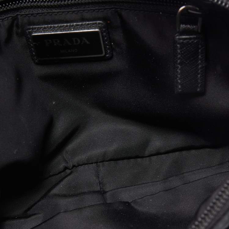 Pre Owned Prada Black Re-Nylon Belt Bag