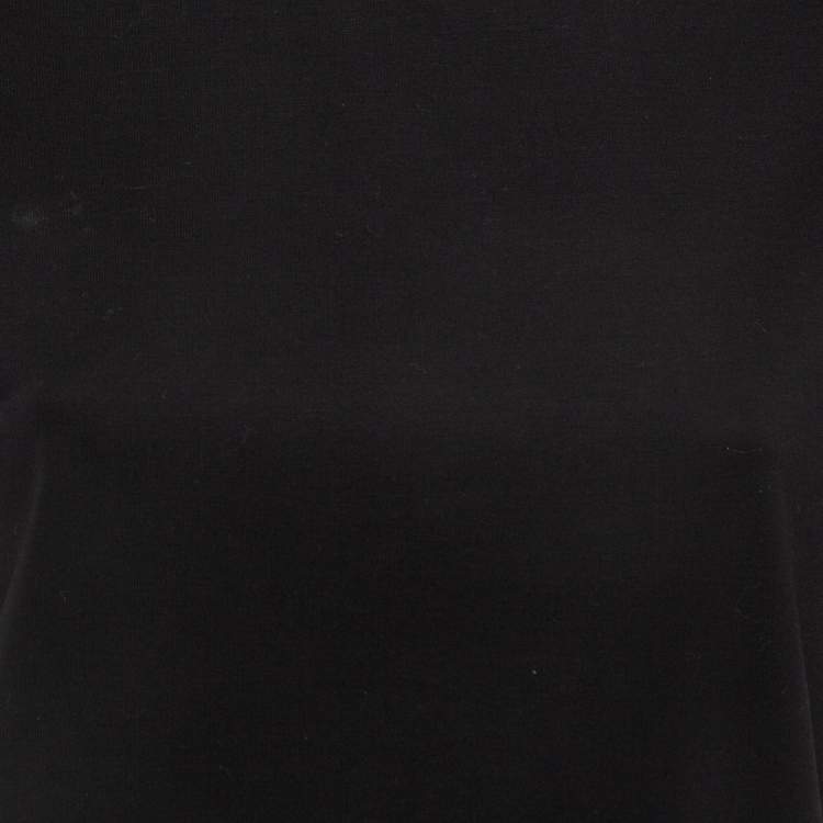 Pre Owned Prada Black Cotton Jersey Crew Neck T-Shirt XS