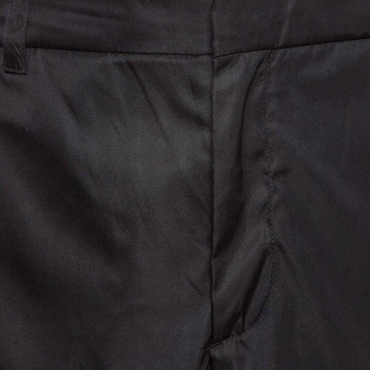 Pre Owned Prada Black Re-Nylon cargo Shorts XXL