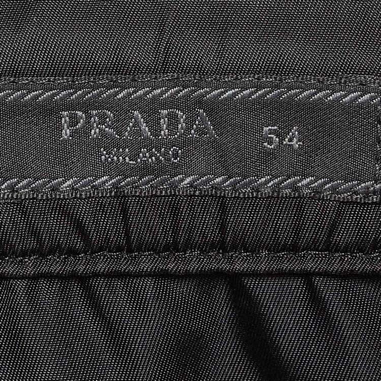 Pre Owned Prada Black Re-Nylon cargo Shorts XXL