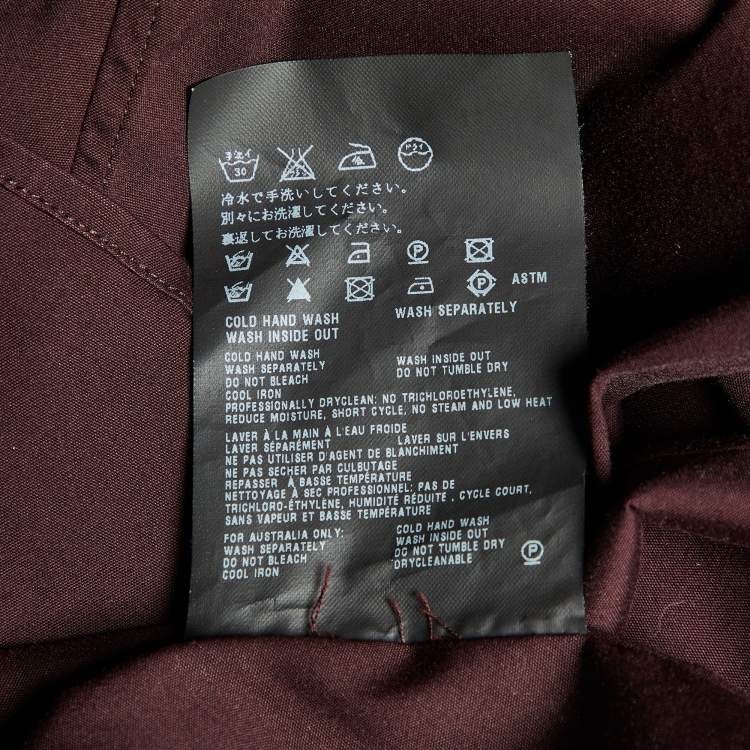 Pre Owned Prada Brown Stretch Cotton Long Sleeve Shirt L