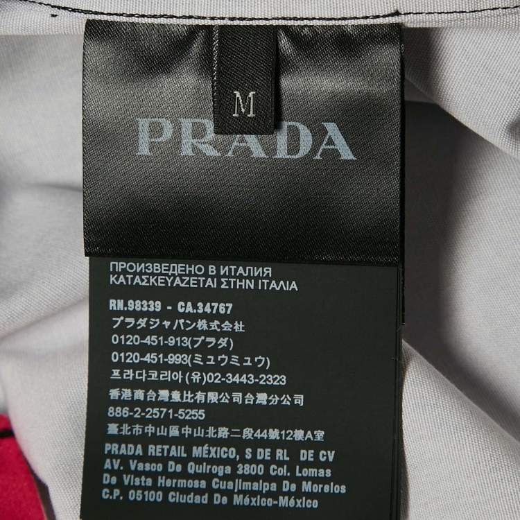 Pre Owned Prada Multicolor Printed Cotton Double Match Bowling Shirt M