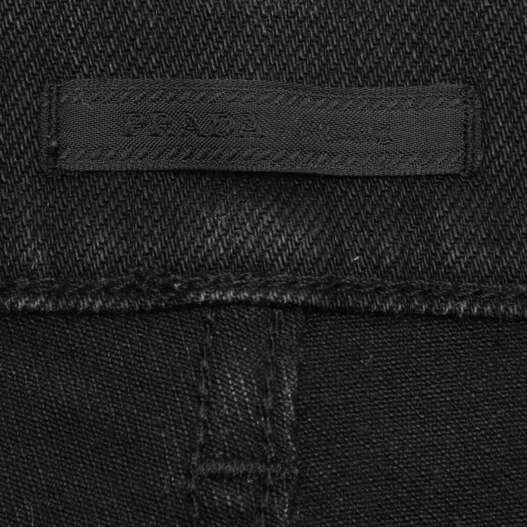 Pre Owned Prada Black Cotton Pants M