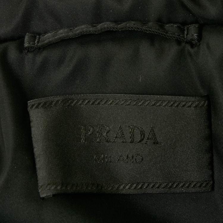 Pre Owned Prada Black Nylon Quilted Down Gilet XS