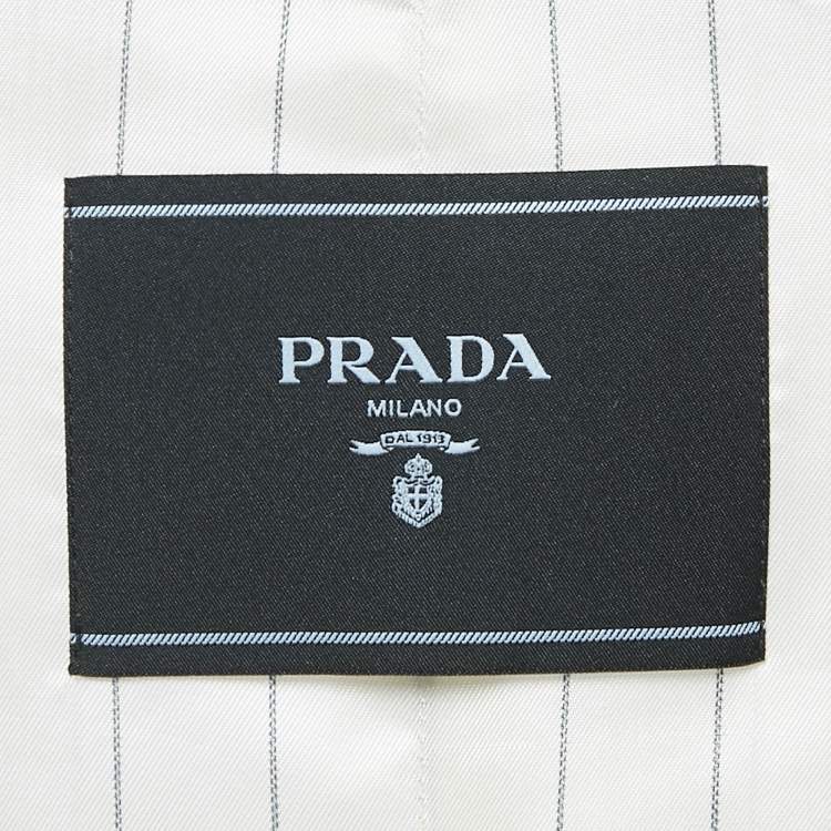 Pre Owned Prada Black Wool and Satin Vest M