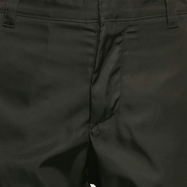 Pre Owned Prada Black Synthetic Cargo Pants M