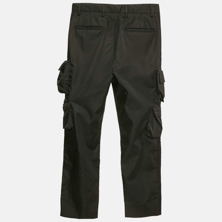 Pre Owned Prada Black Nylon Cargo Pants S