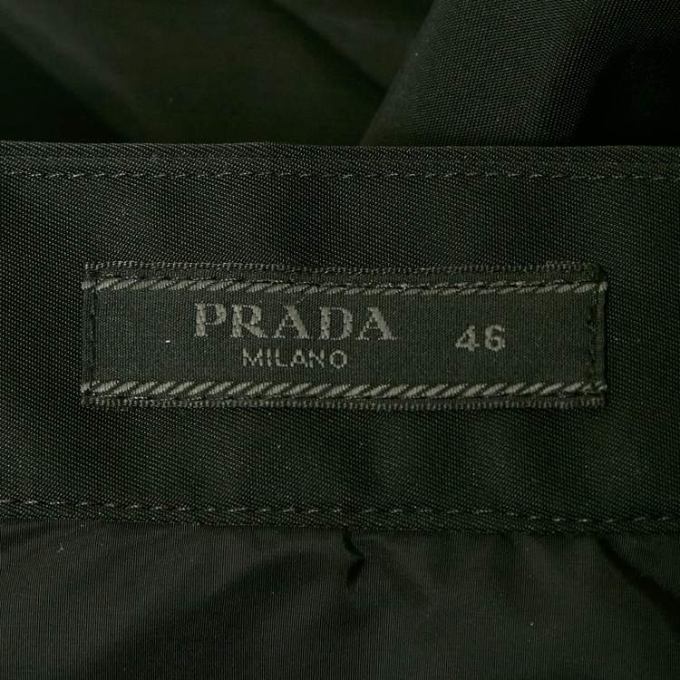 Pre Owned Prada Black Nylon Cargo Pants S