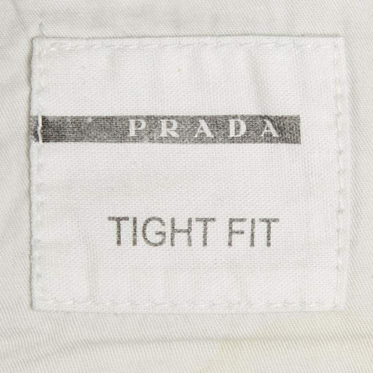 Pre Owned Prada Black Washed Denim Jeans M Waist 33"