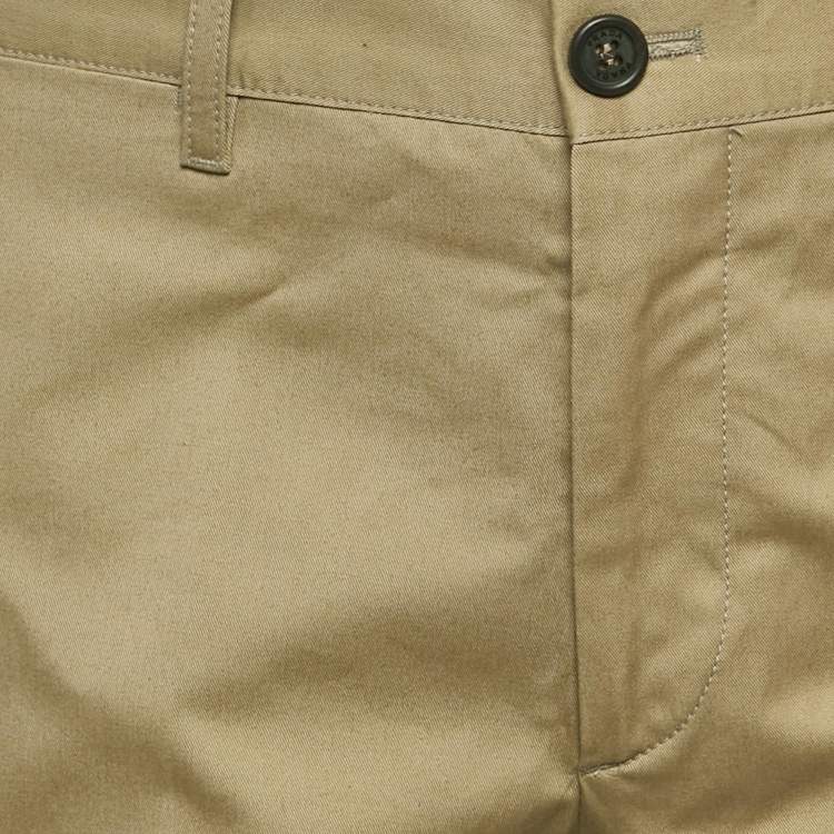 Pre Owned Prada Beige Gabardine Formal Trousers M