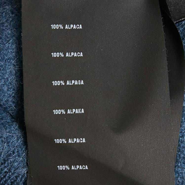 Pre Owned Prada Blue Wool Crewneck Sweater L