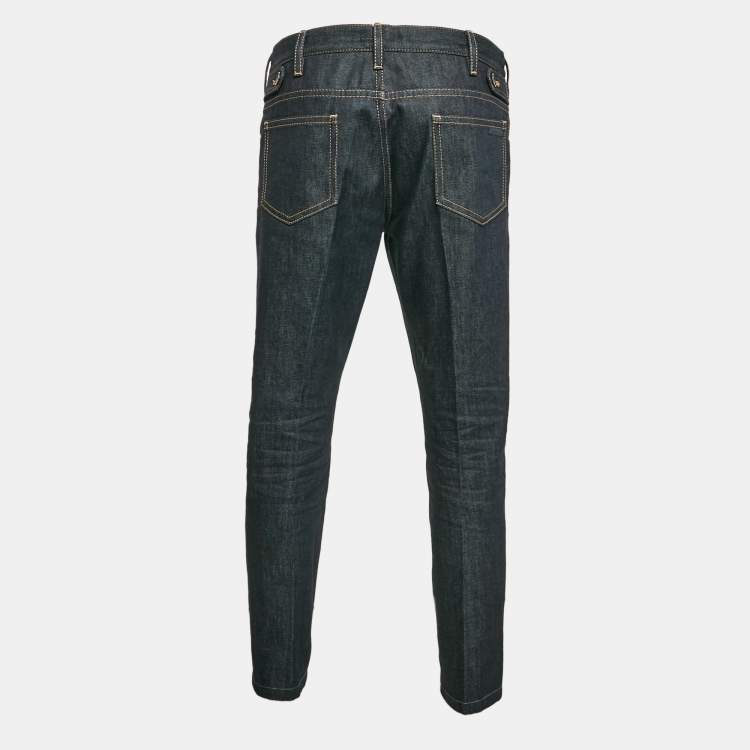 Pre Owned Prada Navy Blue  Denim Regular Fit Jeans L Waist 34"