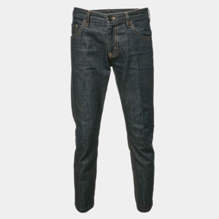 Pre Owned Prada Navy Blue  Denim Regular Fit Jeans L Waist 34"