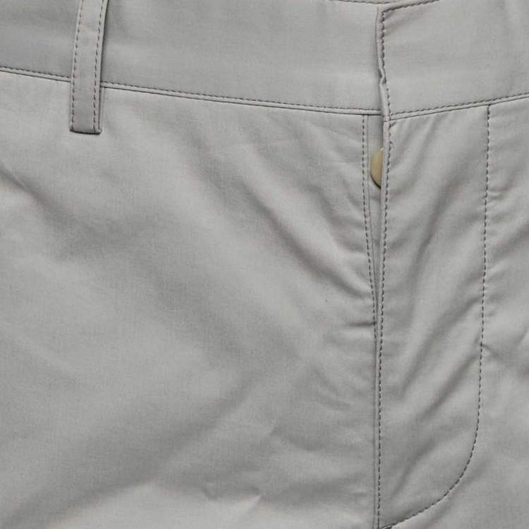 Pre Owned Prada Grey Cotton Formal Trousers M