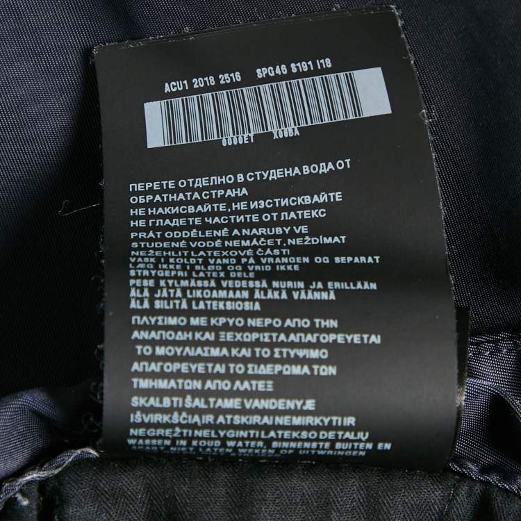 Pre Owned Prada Navy Blue Nylon Pants XL