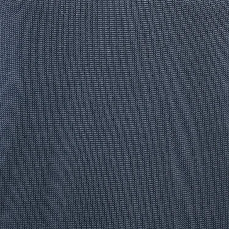 Pre Owned Prada Navy Blue Cotton V-Neck Jumper M 