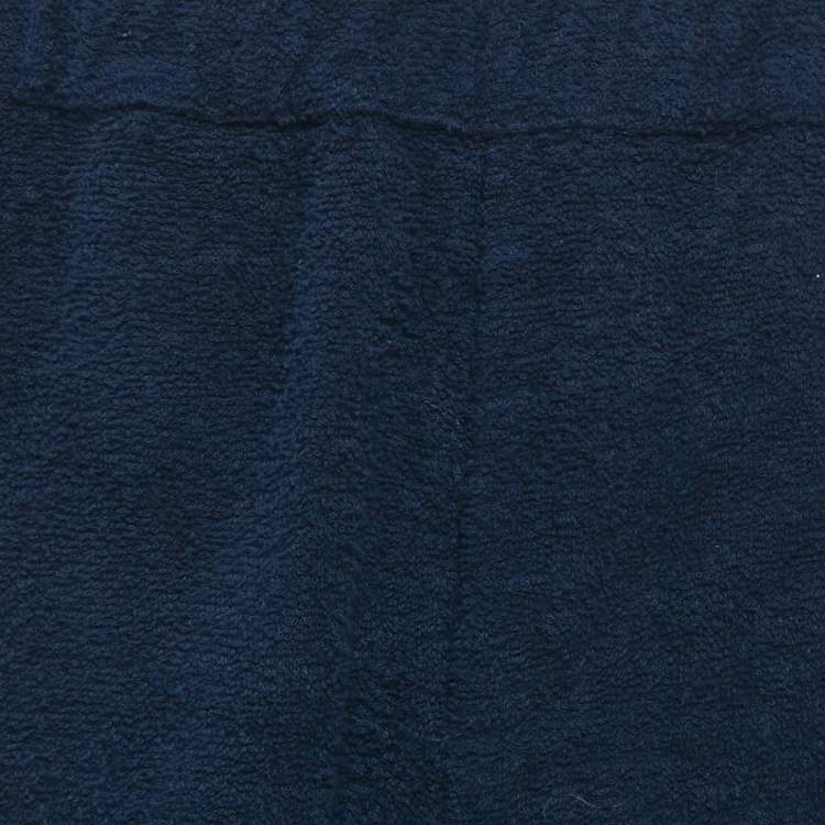 Pre Owned Prada Navy Blue  Terry Cotton Shorts L