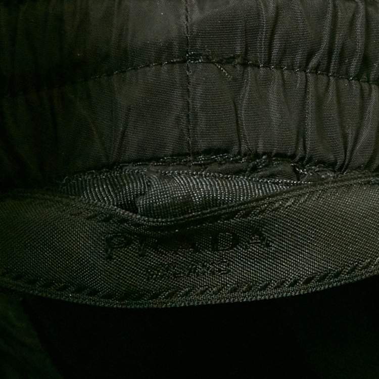 Pre Owned Prada Black Nylon Knit Jogger Pants M