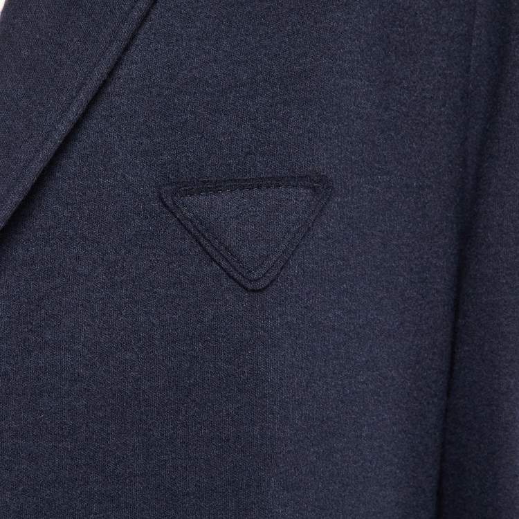 Pre Owned Prada Navy Blue Cashmere and Wool Single Breasted Blazer XXL