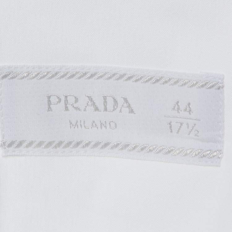 Pre Owned Prada Off-White Cotton Button Front Shirt XXXL