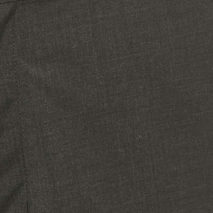 Pre Owned Prada Grey Wool Formal Trousers S