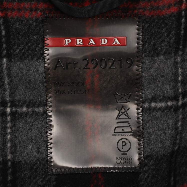Pre Owned Prada Black Wool Blend Cape XXS