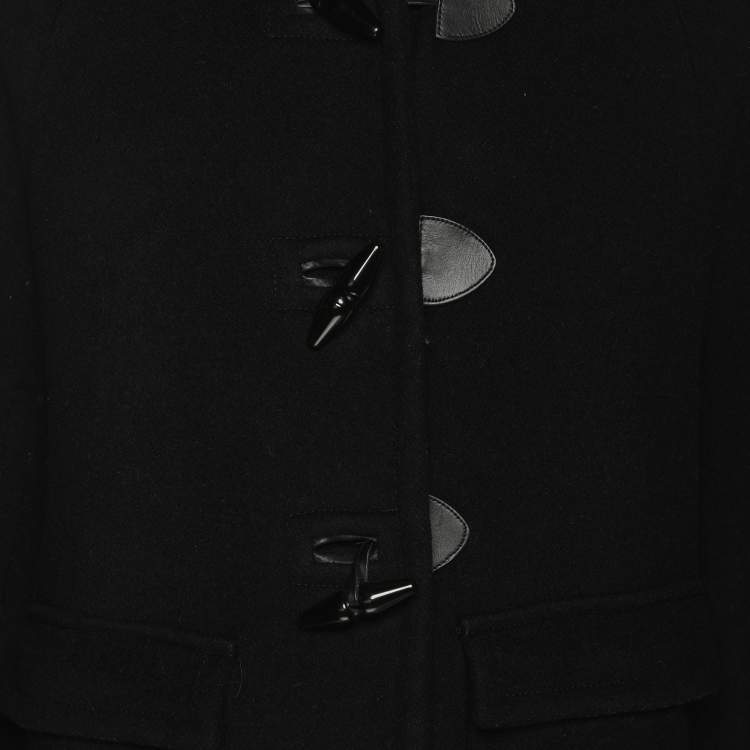 Pre Owned Prada Black Wool Blend Cape XXS