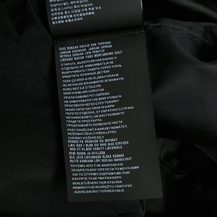 Pre Owned Prada Black Re-Nylon Pocket Detail Short Sleeve Shirt L