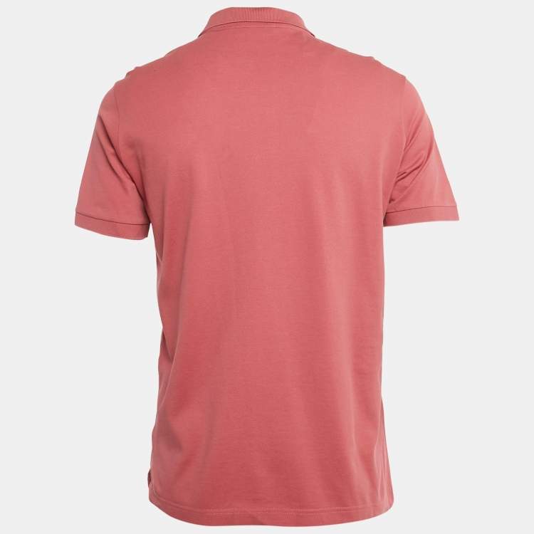 مملوكة مسبقًا تي شيرت برادا قطن شعار مثلثي لون معتم مقاس متوسط