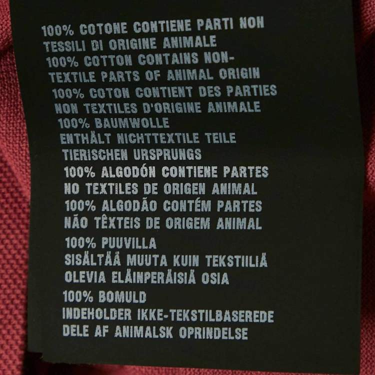 مملوكة مسبقًا تي شيرت برادا قطن شعار مثلثي لون معتم مقاس متوسط