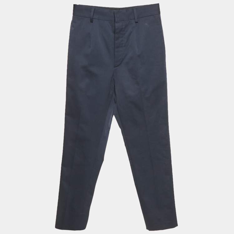 Pre Owned Prada Blue Gabardine Chino Pants XS