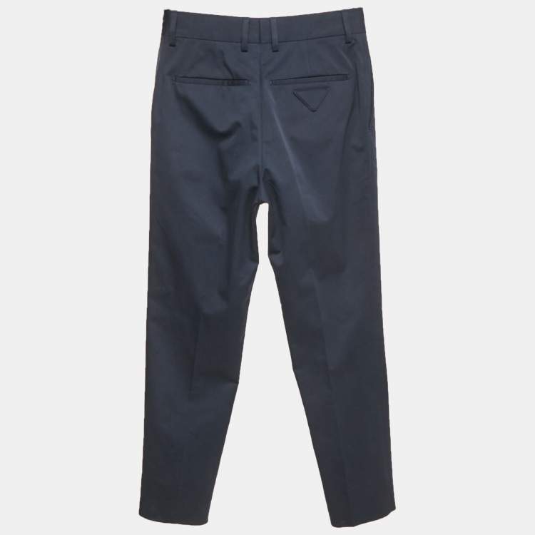 Pre Owned Prada Blue Gabardine Chino Pants XS
