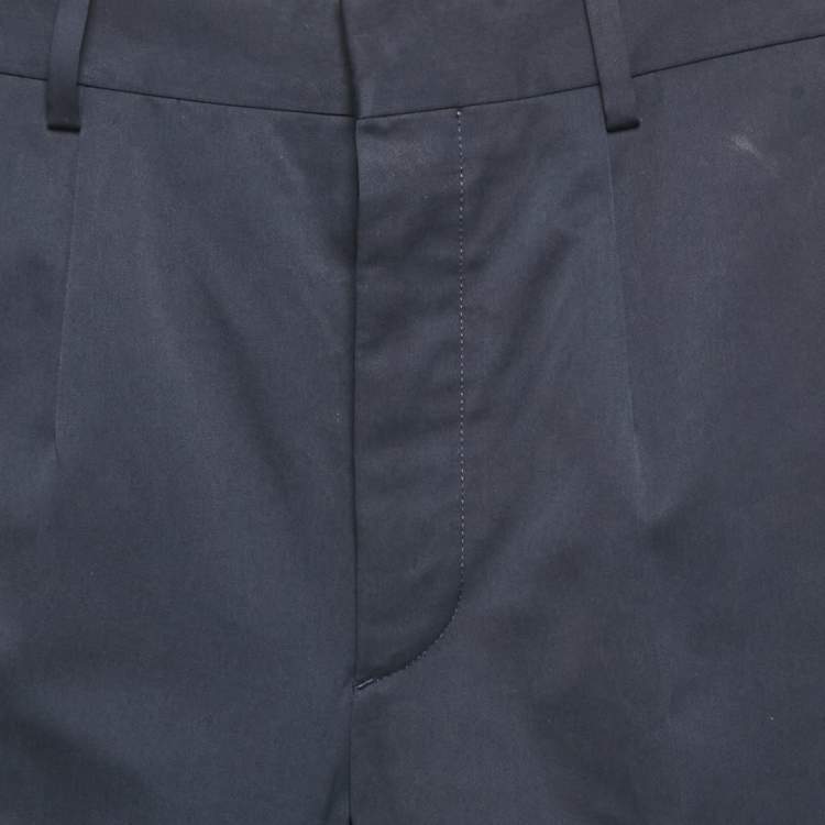 Pre Owned Prada Blue Gabardine Chino Pants XS