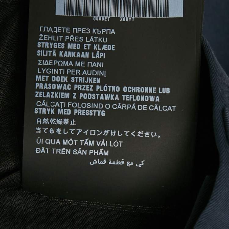 Pre Owned Prada Blue Gabardine Chino Pants XS