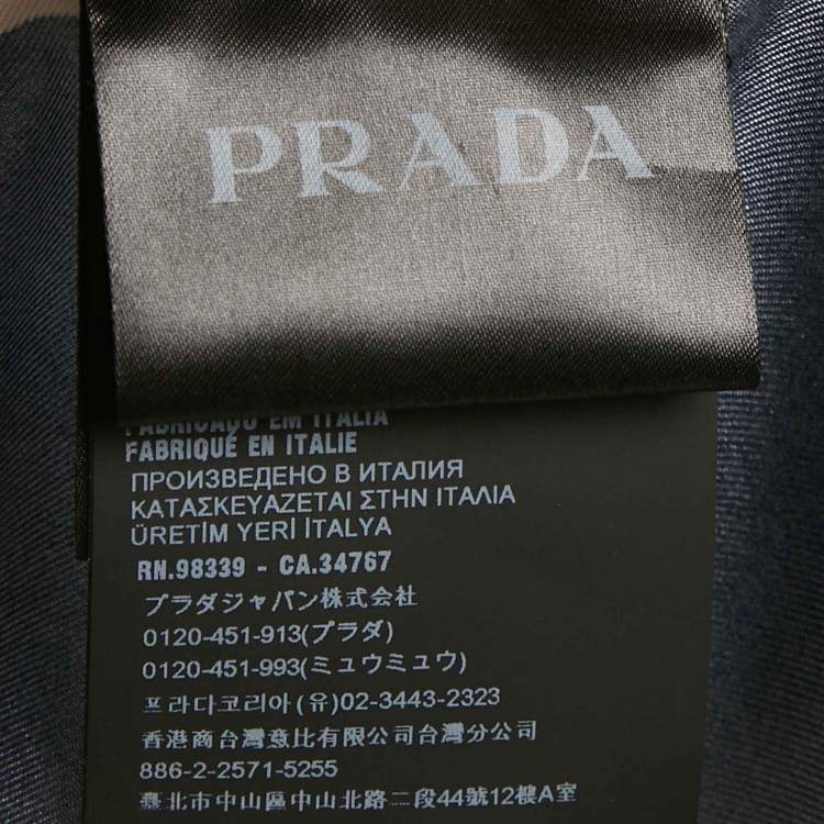 Pre Owned Prada Multicolor Striped Silk Bowling Shirt S