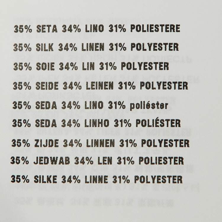 Pre Owned Prada Beige Melange Silk & Linen Knit Polo T-Shirt S