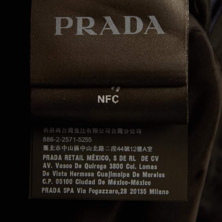 Pre Owned Prada Blue Cotton Formal Trousers XXXL