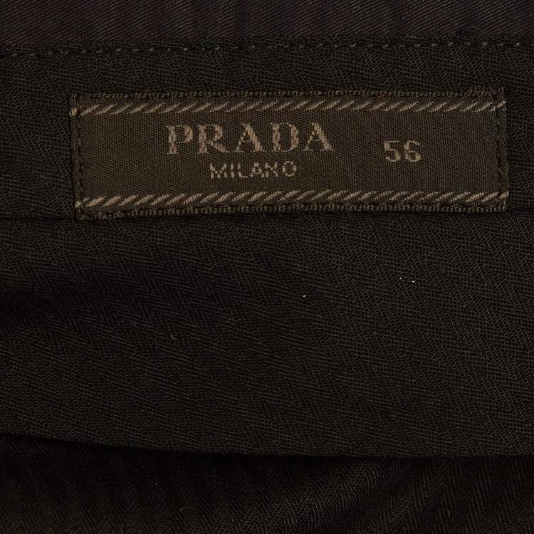 Pre Owned Prada Blue Cotton Chino Shorts XXXL