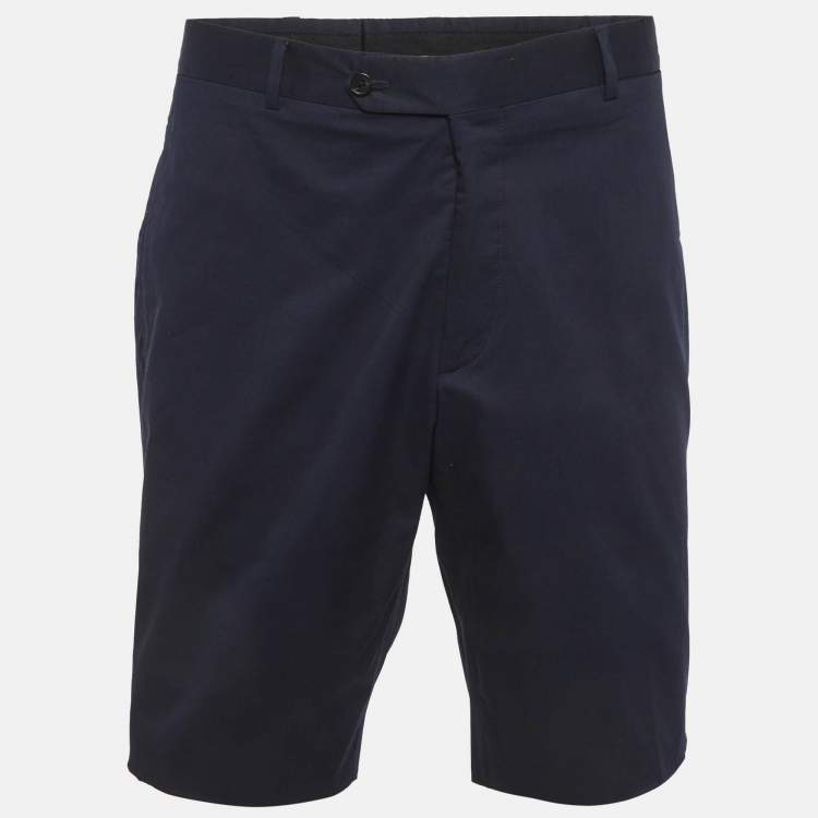 Pre Owned Prada Navy Blue Cotton Chino Shorts XXXL