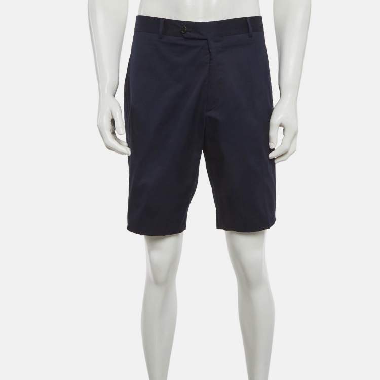 Pre Owned Prada Navy Blue Cotton Chino Shorts XXXL